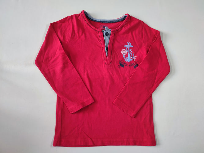 T-shirt m.l rouge encre "Sharks oceans", moins cher chez Petit Kiwi