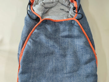 Chancelière grise bord orange