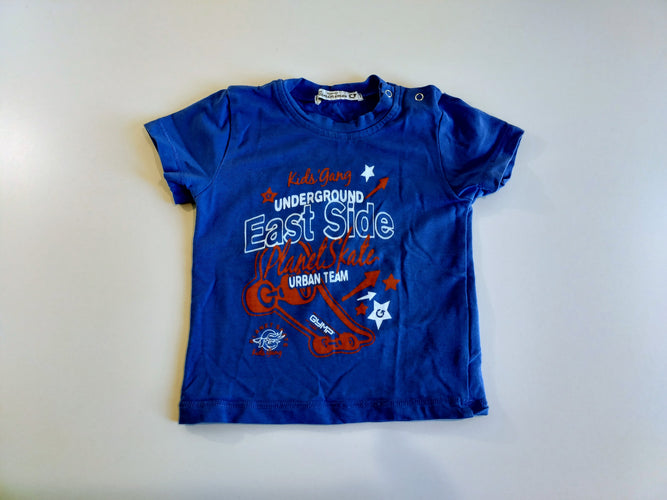 T-shirt m.c bleu "Kids gang undergroup,...", moins cher chez Petit Kiwi