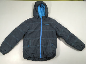 Veste à capuche bleu foncé doublée polar