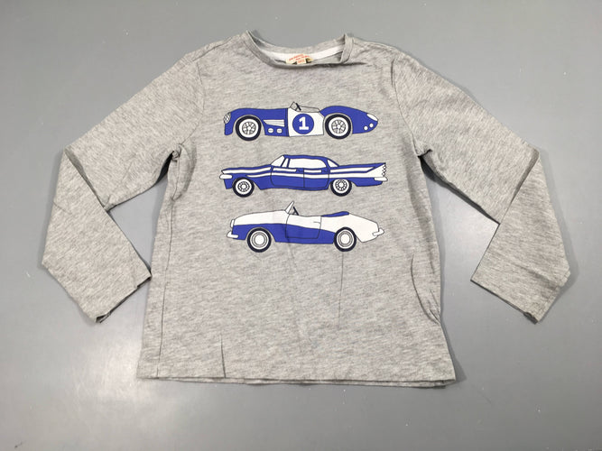 T-shirt m.l gris chiné voitures, moins cher chez Petit Kiwi