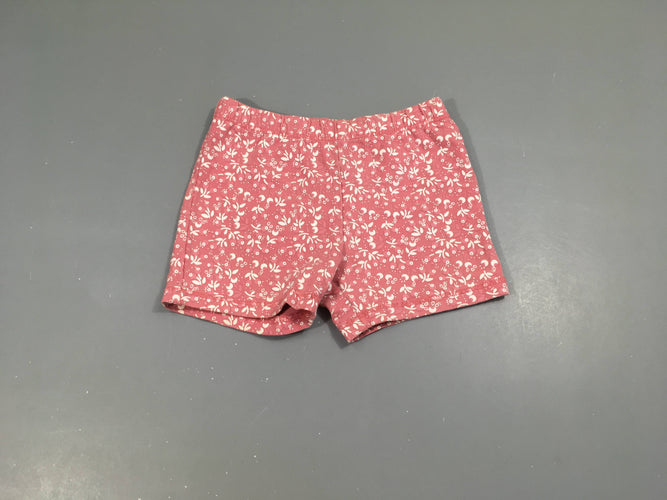 Short jersey rose motifs blancs, moins cher chez Petit Kiwi