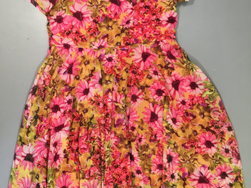Robe m.c voile fleurie doublée
