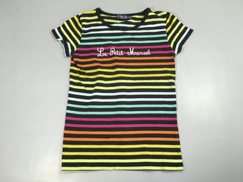 T-shirt m.c rayé à carreaux-en-ciel Le Petit marcel