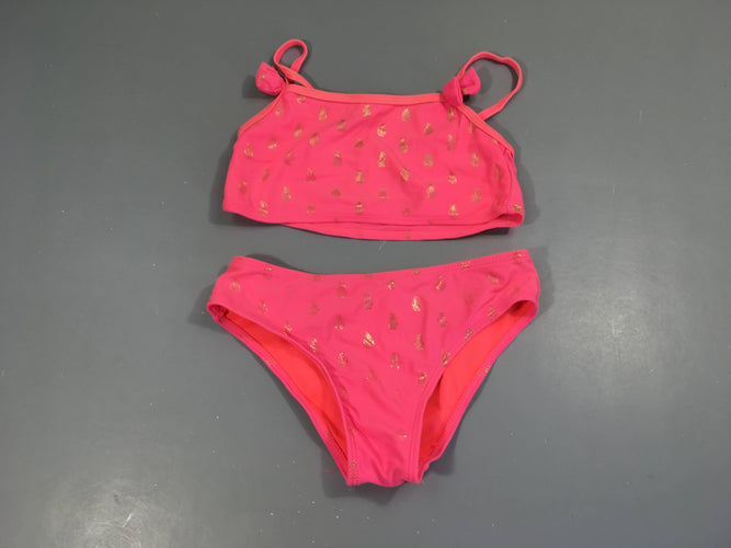 Bikini rose ananas dorés, moins cher chez Petit Kiwi