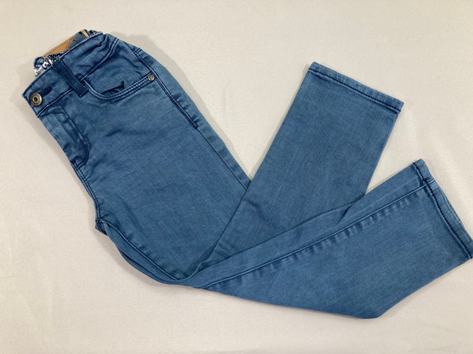 Pantalon slim bleu effet délavé, moins cher chez Petit Kiwi