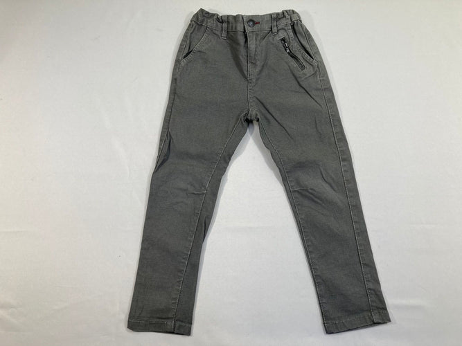 Pantalon chino à mini carreaux gris, moins cher chez Petit Kiwi