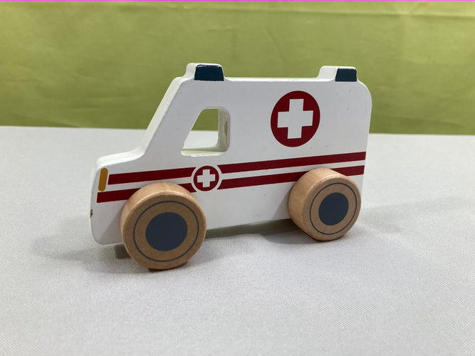 Ambulance en bois Little Dutch, moins cher chez Petit Kiwi
