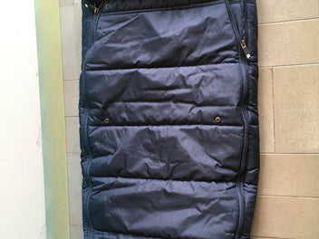 Chancelière pour poussette en fausse fourrure Ocho - Bleu marine , Prémaman (60€ NEUF)