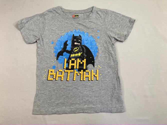 T-shirt m.c gris chiné Lego Batman, moins cher chez Petit Kiwi