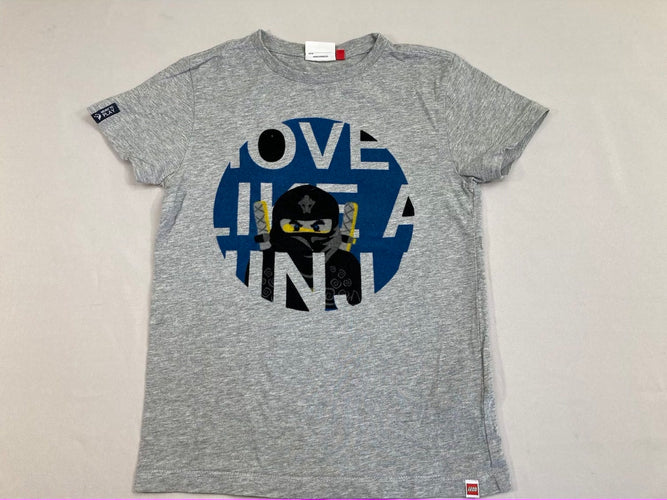 T-shirt m.c gris chiné Ninjago, moins cher chez Petit Kiwi