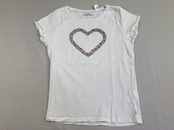 T-shirt m.c blanc coeur