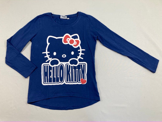 T-shirt m.l bleu foncé Hello Kitty, moins cher chez Petit Kiwi