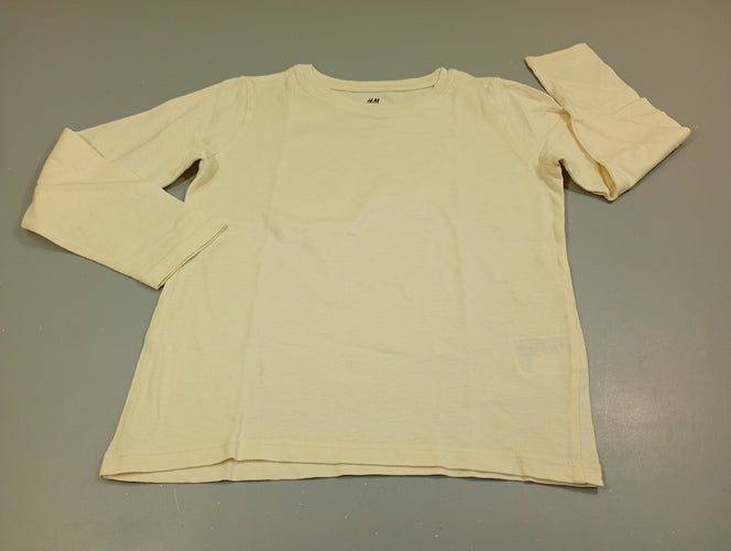 T-shirt m.l blanc, moins cher chez Petit Kiwi