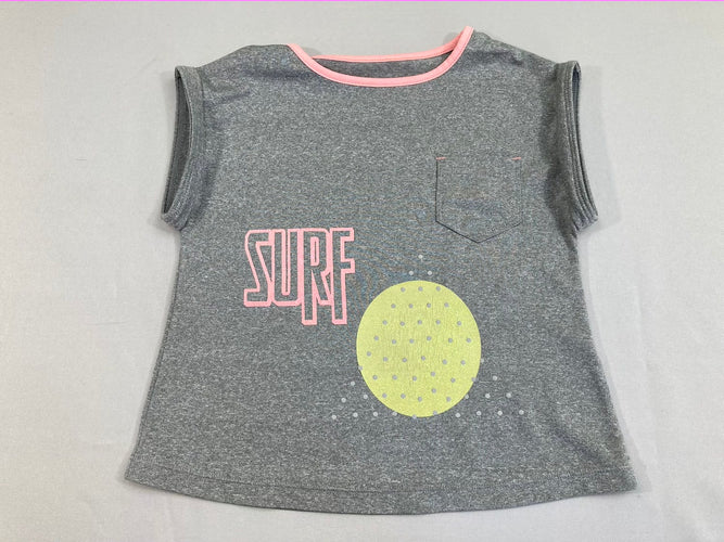 T-shirt s.m de sport gris Surf, moins cher chez Petit Kiwi