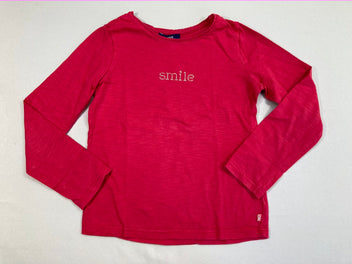 T-shirt m.l fuchsia flammé Smile