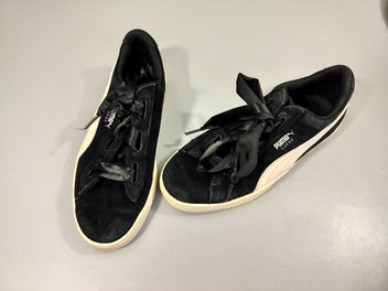 Baskets basses noir et blanc  , Lacets  ruban 38