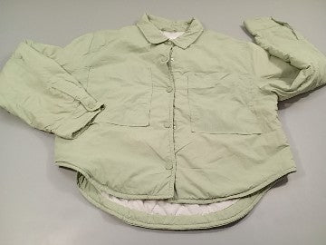Veste courte vert clair, moins cher chez Petit Kiwi