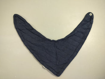 Bavoir bandana bleu marine
