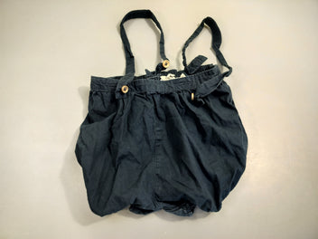 Short style bloomer jersey bleu marine avec bretelles  100% coton