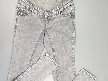 Jeans gris clair de grossesse 30