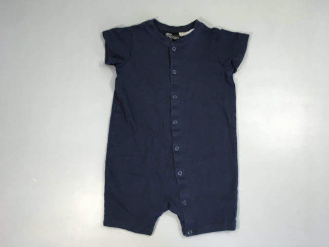 Combishort jersey bleu foncé, moins cher chez Petit Kiwi