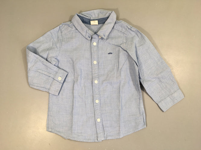 Chemise m.l bleu clair, moins cher chez Petit Kiwi