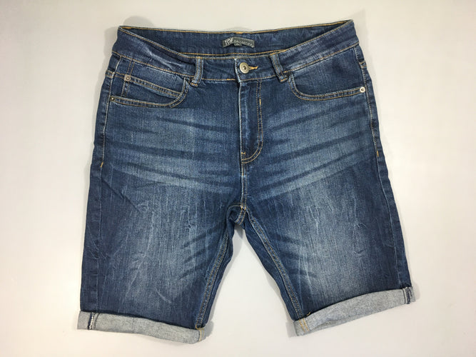 Bermuda en jean à revers 38, moins cher chez Petit Kiwi