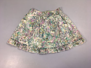 Jupe blanc/vert/rose