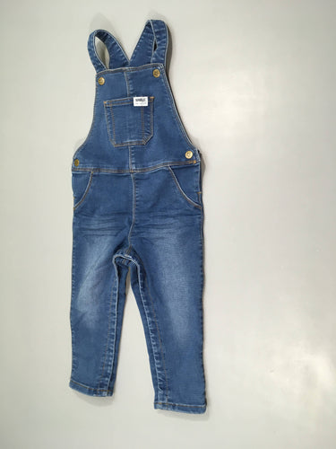 Salopette denim Smile, moins cher chez Petit Kiwi