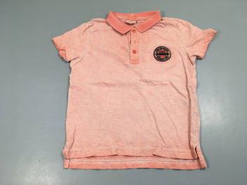 Polo m.c jersey rouge flammé effet délavé ride on board