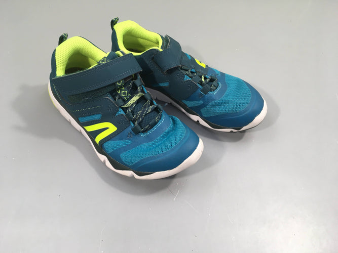 Baskets bleu-vert, moins cher chez Petit Kiwi