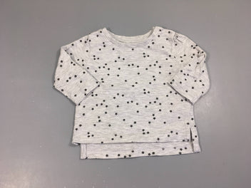 T-shirt m.l gris chiné étoiles