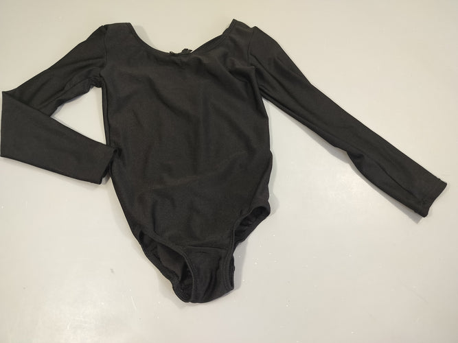 Maillot de danse ml noir, croisé dans le dos, moins cher chez Petit Kiwi