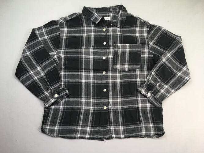 Chemisiser ml à carreaux noir-gris, moins cher chez Petit Kiwi