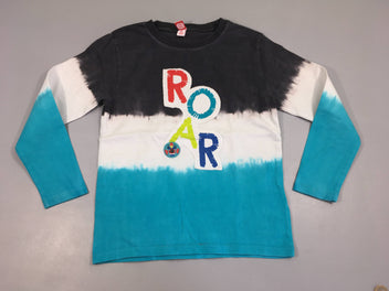 T-shirt m.l anthracite-blanc-turquoise ROAR