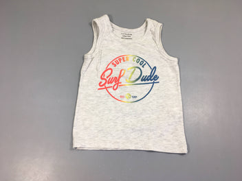 Débardeur gris flammé super cool