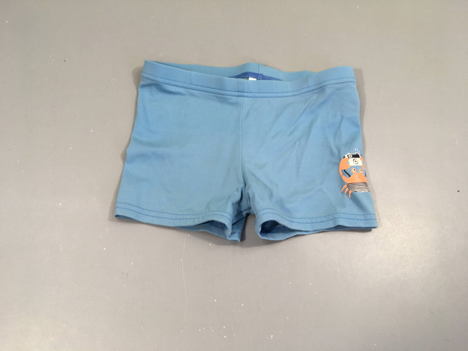 Maillot boxer bleu crabe, moins cher chez Petit Kiwi