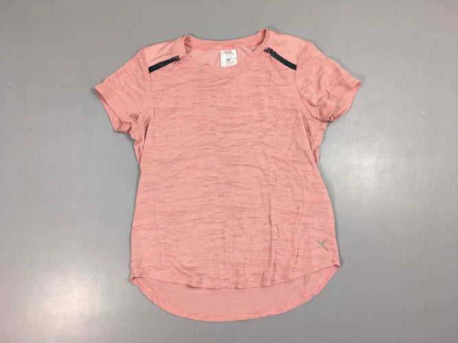 T-shirt m.c de sport vieux rose chiné, moins cher chez Petit Kiwi