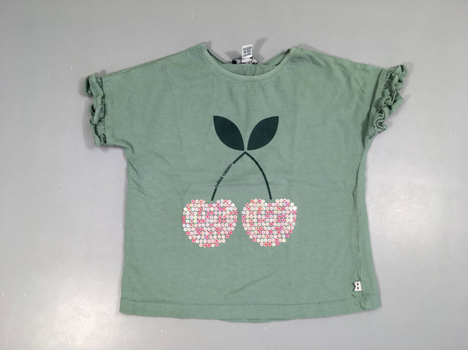 T-shirt m.c menthecerises sequins Taché bas, moins cher chez Petit Kiwi