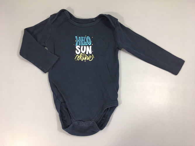 Body m.l bleu foncé Hello Sun, moins cher chez Petit Kiwi