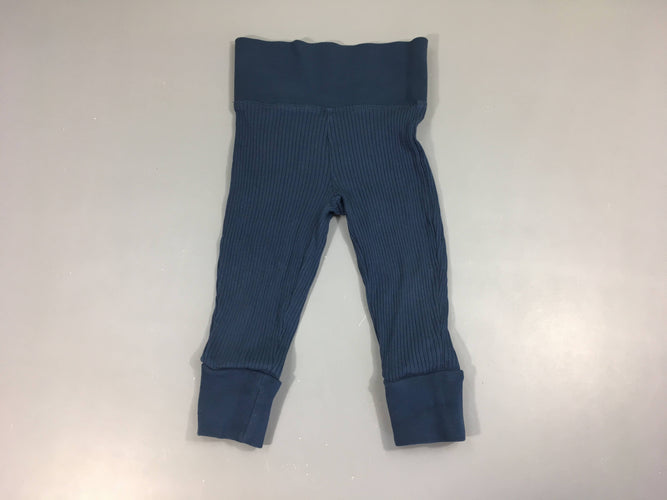 Pantalon jersey côtelé bleu foncé, moins cher chez Petit Kiwi