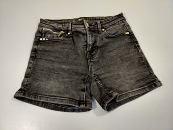 Short en jean noir