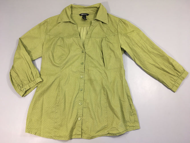 Chemisiser vert pois blancs, moins cher chez Petit Kiwi