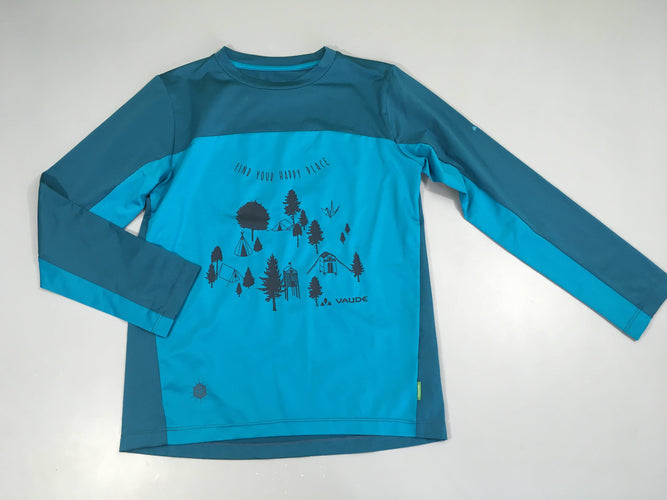 Vaude T-shirt ml Anti-Uv Bleu, moins cher chez Petit Kiwi