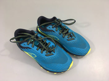 Baskets de running et cross countrayé turquoise