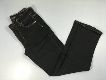 Jeans noir Mid rise Slim cropped 34