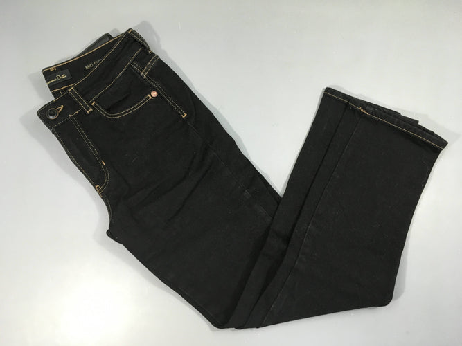 Jeans noir Mid rise Slim cropped 34, moins cher chez Petit Kiwi