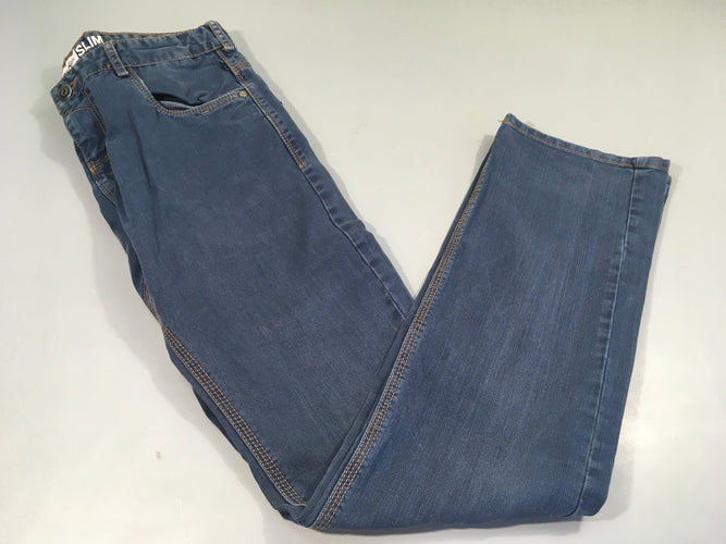 Pantalon Slim bleu, moins cher chez Petit Kiwi