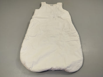 Sac de couchage s.m blanc texturé,dessin mobile argenté 60cm